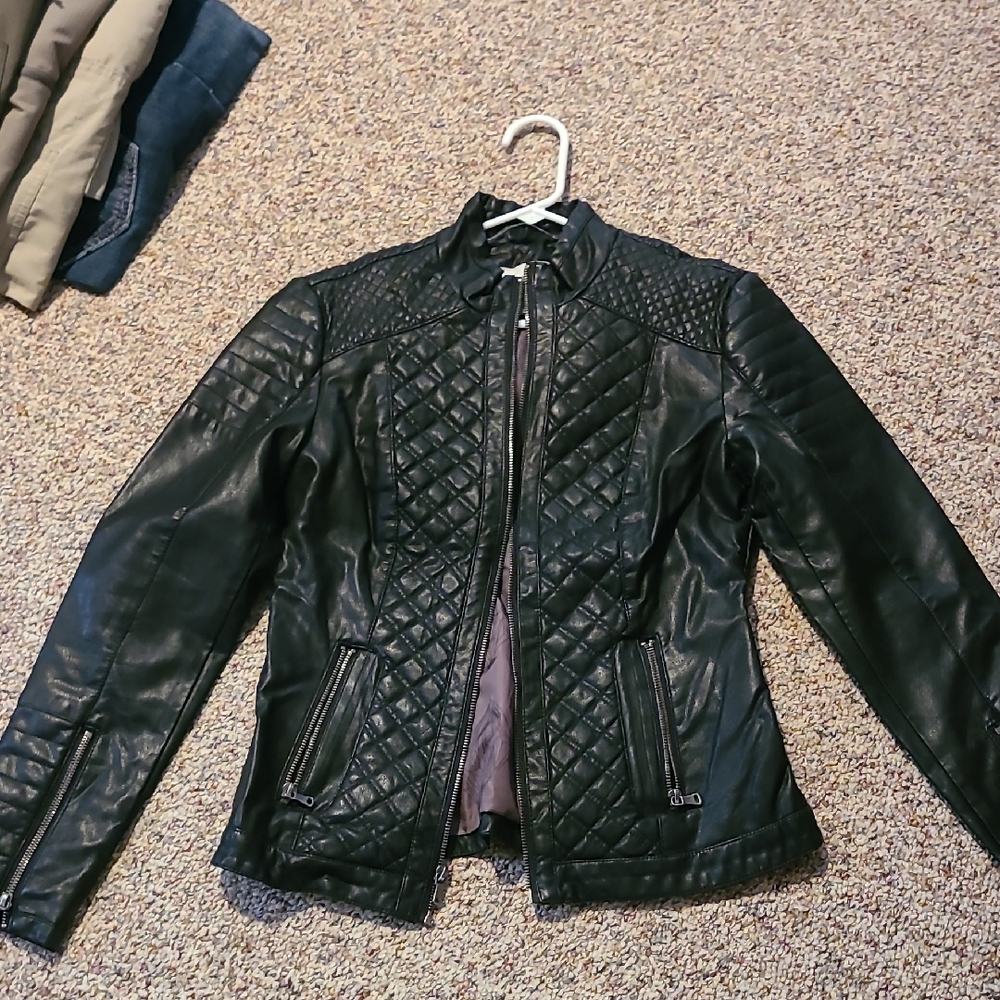 Bar III Leather Jacket